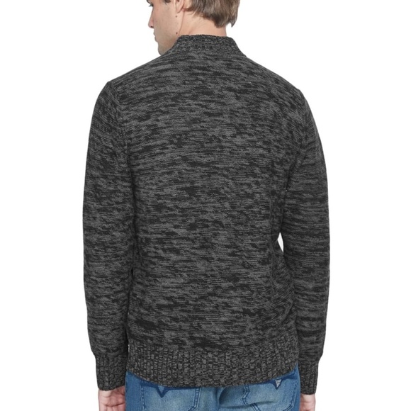 New GUESS Drian Mock-Neck Zip Sweater - Picture 4 of 8